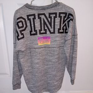 Pink Victoria's Secret Women's Logo Crewneck Sweatshirt